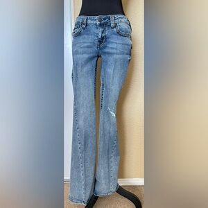 True Religion Joey Flare Super T Low Rise Jeans